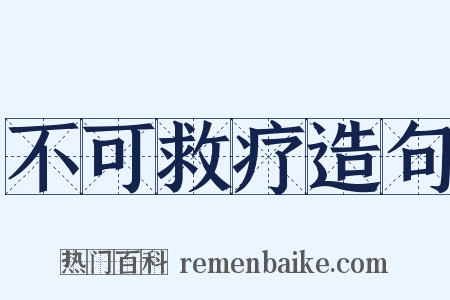 不可救疗造句是什么意思的图片